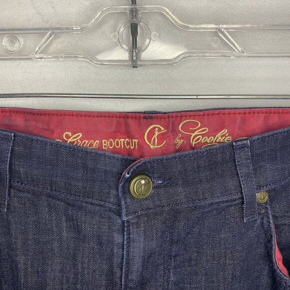 CJ by Cookie Johnson Grace Bootcut Jeans sz 30 (32x29) Dark Denim Blue Stretch - Picture 4 of 7